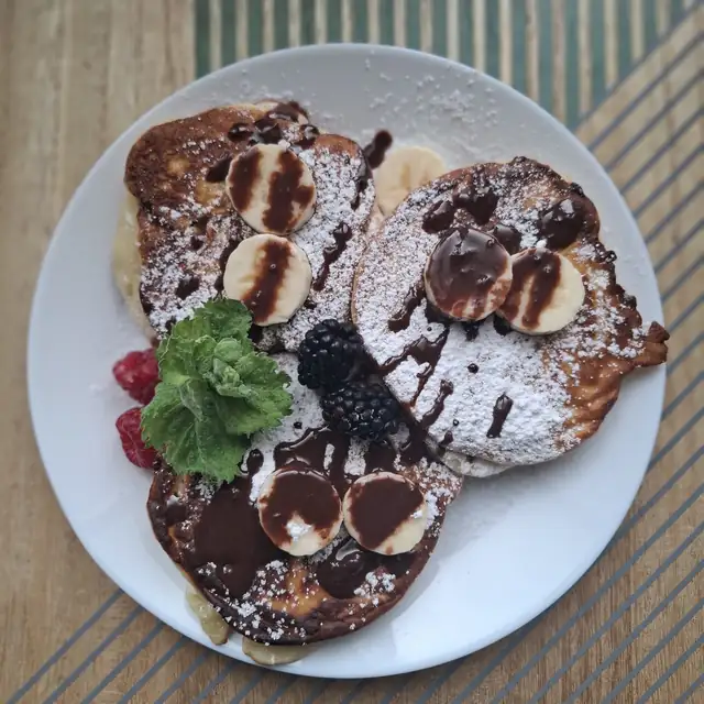 Placuszki z bananem i czekoladą
